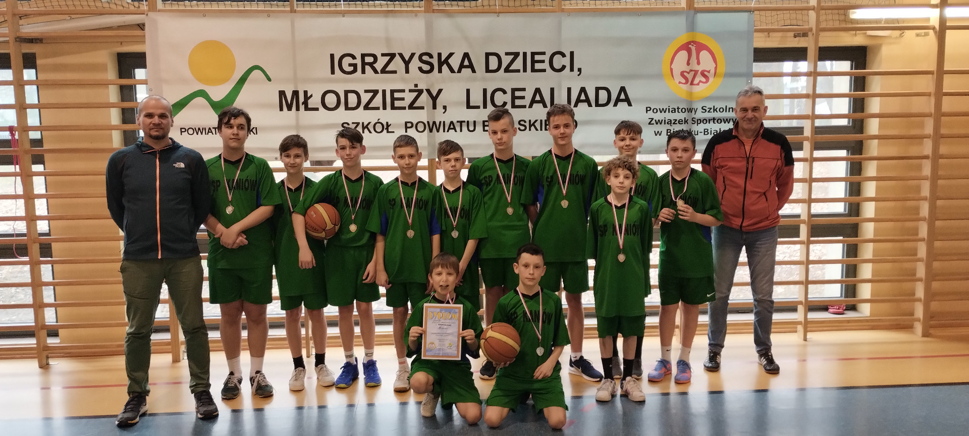 II miejsce naszych koszykarzy w powiecie